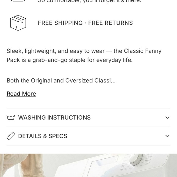 CANVELLE Gray oversized fanny pack with Patterned Strap - Picture 10 of 11